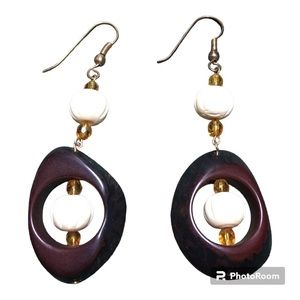 3/$15 Handmade Vintage Jewelry Beaded Earrings Never Worn